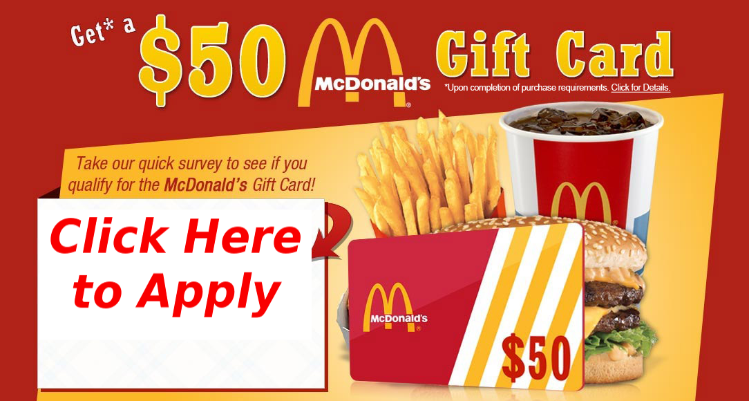 McDonald's $50 Gift Card Giveaway (Limited Time) | Company ...